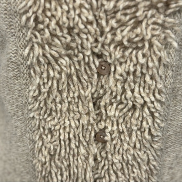Country Shop Lambswool & Rabbit Cardigan Sweater Vintage Women’s Medium Oatmeal - Picture 5 of 7